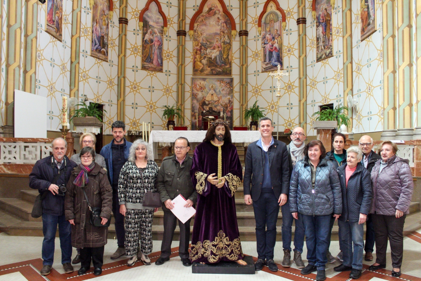 La Diputación preserva el patrimonio artístico y restaura la imagen del Cristo de Medinaceli de la parroquia de la Sagrada Familia de Castellón