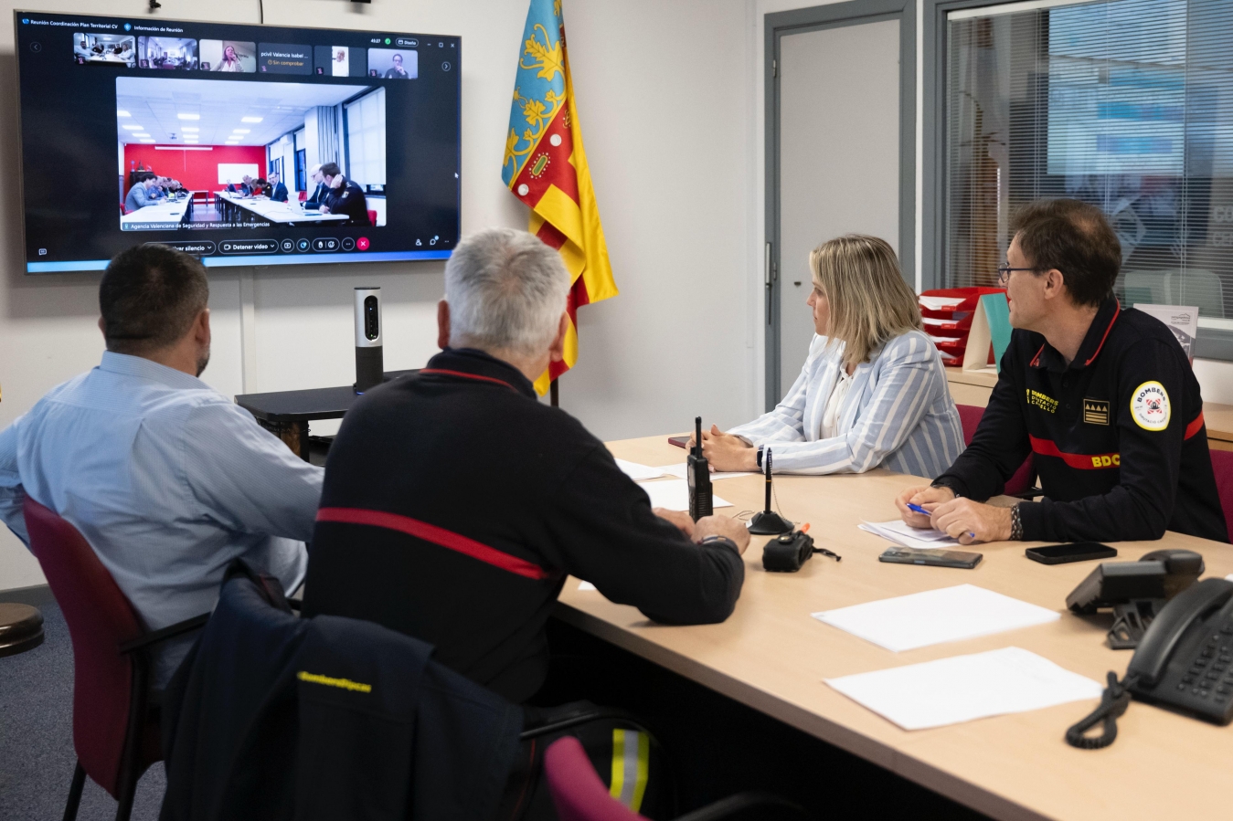 El Consorcio Provincial de Bomberos de Castellón asiste al Cecopi para seguir coordinando las actuaciones ante el apagón generalizado