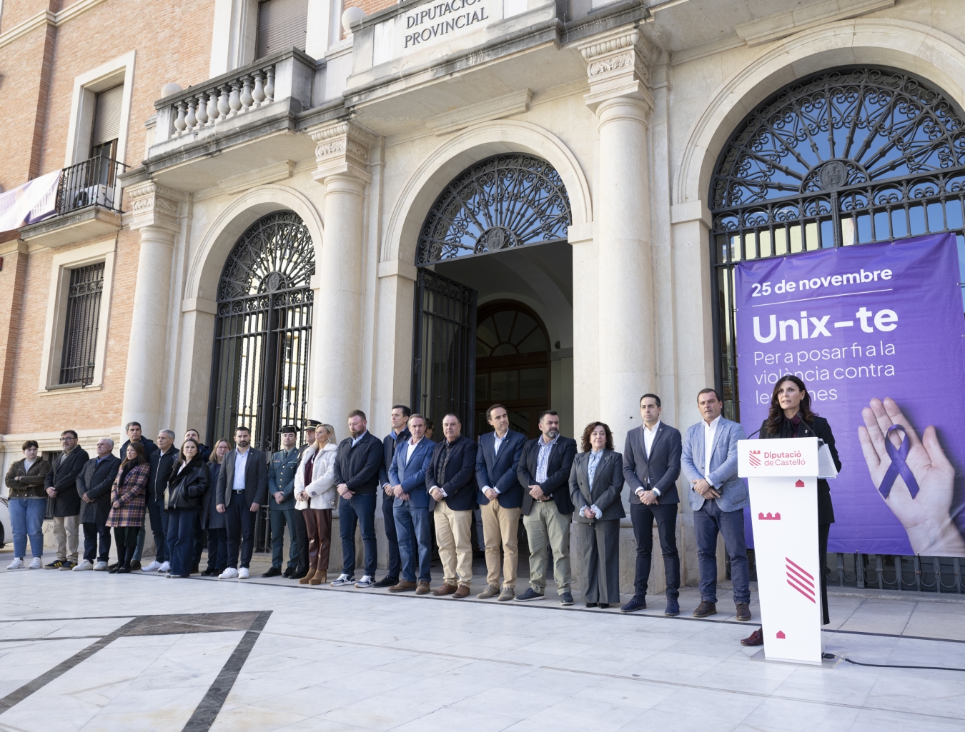 La Diputación de Castellón conmemora el 25N y reafirma su compromiso con los derechos de las mujeres y la erradicación de la violencia machista
